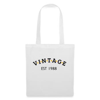 Vintage is 1988 - Tote Bag - white - Front