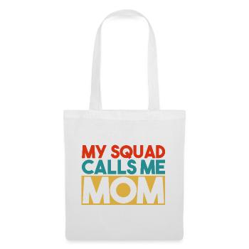 My Squad Calls Me Mom Retro Typography - Tote Bag - white - Front