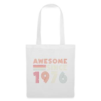 Retro 1976 Typography Design - Tote Bag - white - Front