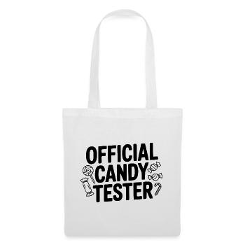 Testeur de bonbons officiel - Sac en tissu - blanc - Devant