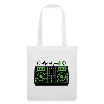 DJ Mixer Mischpult Techno Festival Raver - Tote Bag - white - Front