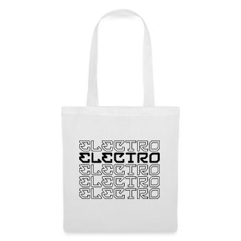 Elektro-Musik - Stoffbeutel - Weiß - Vorne