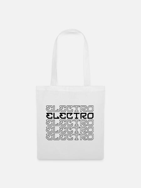 Elektro-Musik - Stoffbeutel - Weiß