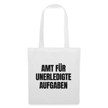 Amt für unerledigte Aufgaben hell - Bürokratie - Stoffbeutel - Weiß - Vorne