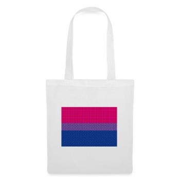 Bisexuelle Flagge - Stoffbeutel - Weiß - Vorne