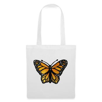 Monarch-Sonnenuntergangsschmetterling - Stoffbeutel - Weiß - Vorne