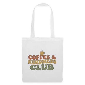 Kaffee & Freundlichkeit Club - Stoffbeutel - Weiß - Vorne
