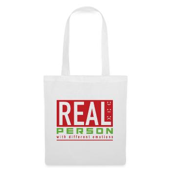 Real Person - Stoffbeutel - Weiß - Vorne