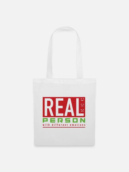 Real Person - Stoffbeutel - Weiß