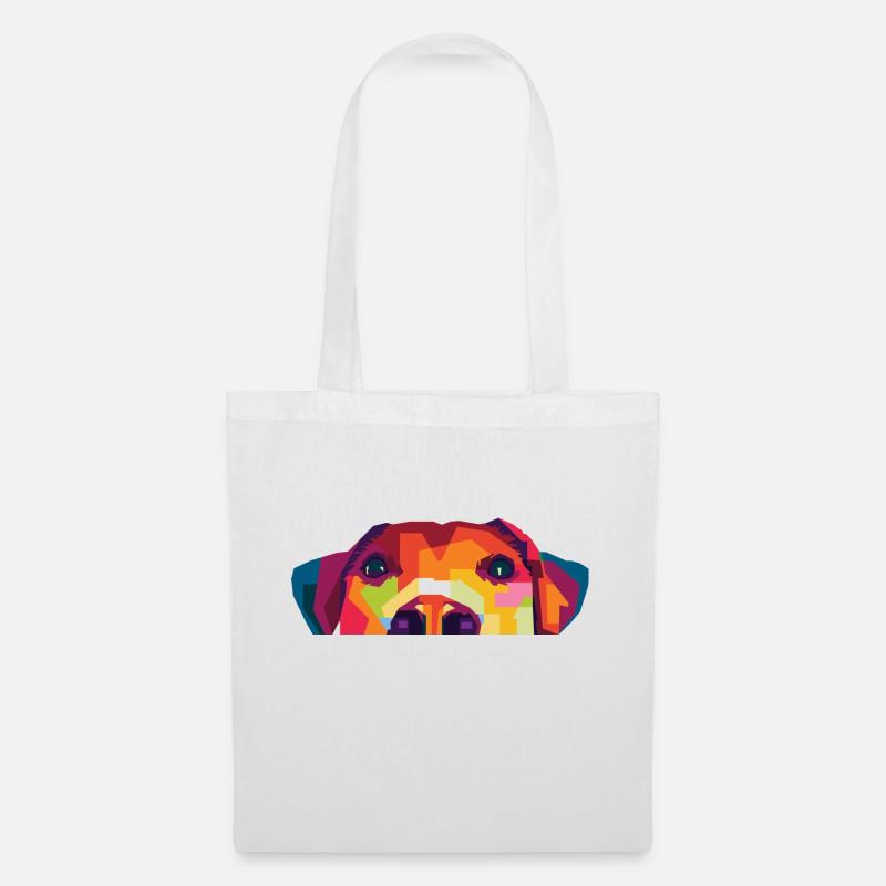 Hunde WPAP Design - Stoffbeutel - Weiß