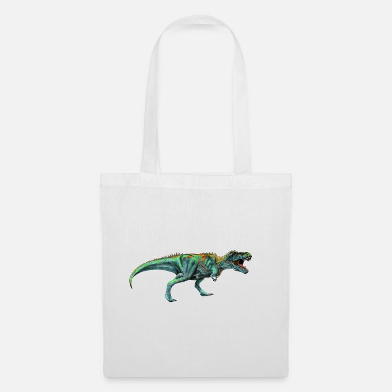 Dinosaurier - Stoffbeutel - Weiß