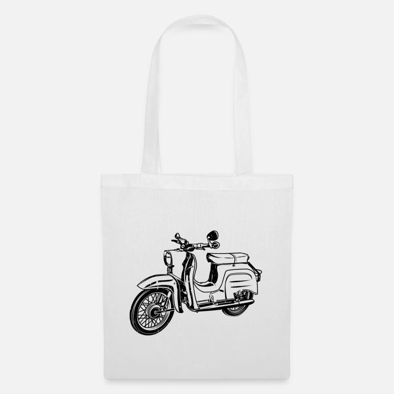 Simson Schwalbe KR51 Silhouette - Stoffbeutel - Weiß