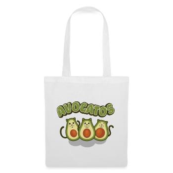 Les chats aiment> AvoGatos - Funny Cats Avocat - Sac en tissu - blanc - Devant