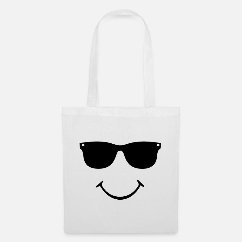 smiley face - Stoffbeutel - Weiß