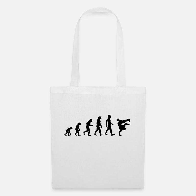 Evolution Breakdance motif comme un cadeau - Sac en tissu - blanc