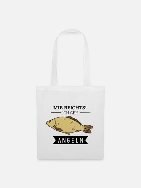MIR REICHTS! ICH GEH ANGELN - Stoffbeutel - Weiß