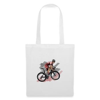 racing bicycle - Tote Bag - white - Front