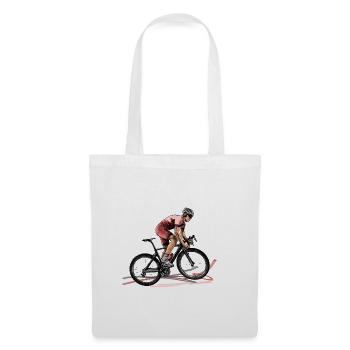 racing bicycle - Tote Bag - white - Front
