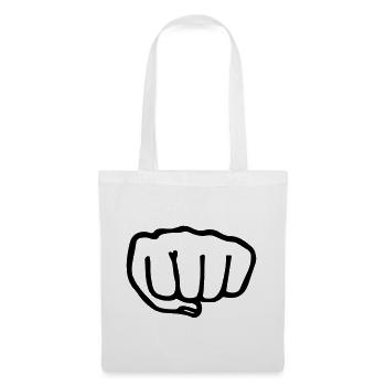 Karaté poing transparent vectra - Sac en tissu - blanc - Devant