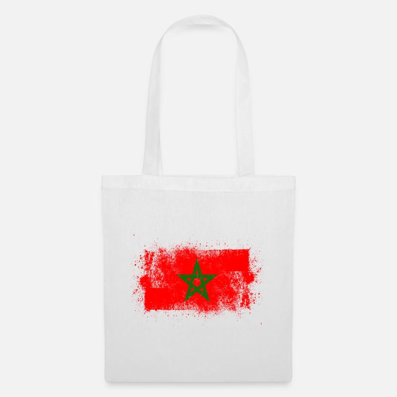 Maroc - Sac en tissu - blanc
