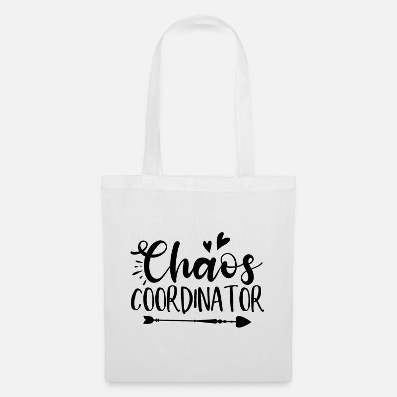 Chaos Coordinator Funny Saying - Tote Bag - white