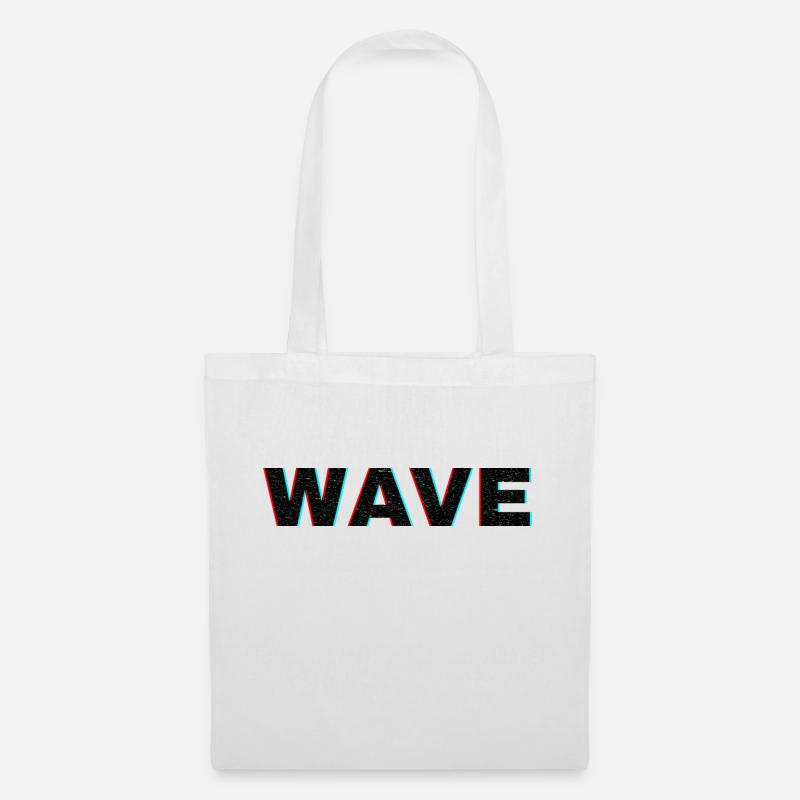 wave - Stoffbeutel - Weiß