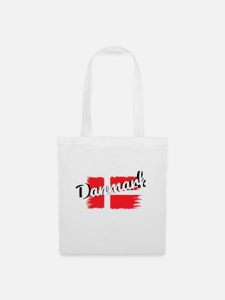 Dänemark Fernweh Danmark - Stoffbeutel - Weiß