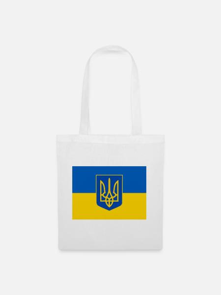 Ukraine - Stoffbeutel - Weiß