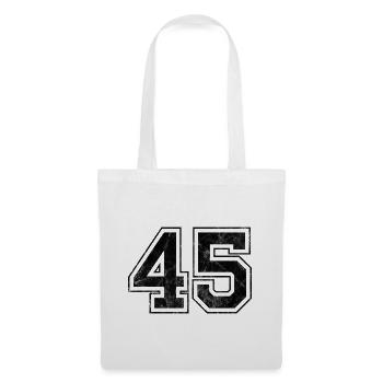 Number 45 - Tote Bag - white - Front
