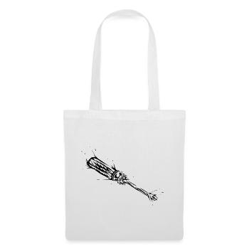 Tournevis artisan - Sac en tissu - blanc - Devant