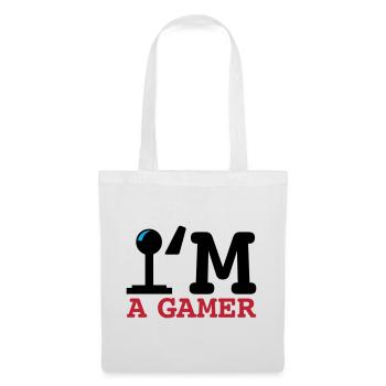 A Gamer Bold Typography - Tote Bag - white - Front