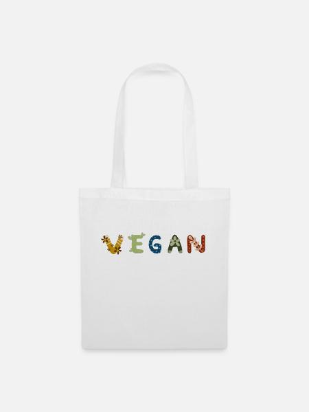 Vegan - Stoffbeutel - Weiß
