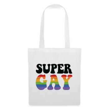 Super Gay - Stoffbeutel - Weiß - Vorne