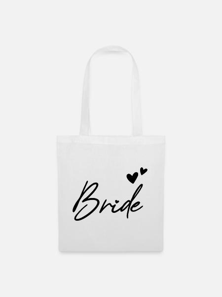 BRIDE Junggesellenabschied - Stoffbeutel - Weiß