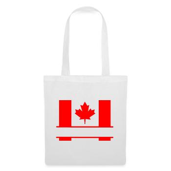 Flag Canada with maple leaf space for text - Tote Bag - white - Front