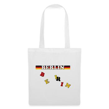 Berlin Banner German Flag Letters - Tote Bag - white - Front