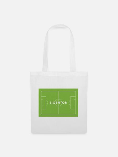 EIGENTOR Fußball Statement - Stoffbeutel - Weiß