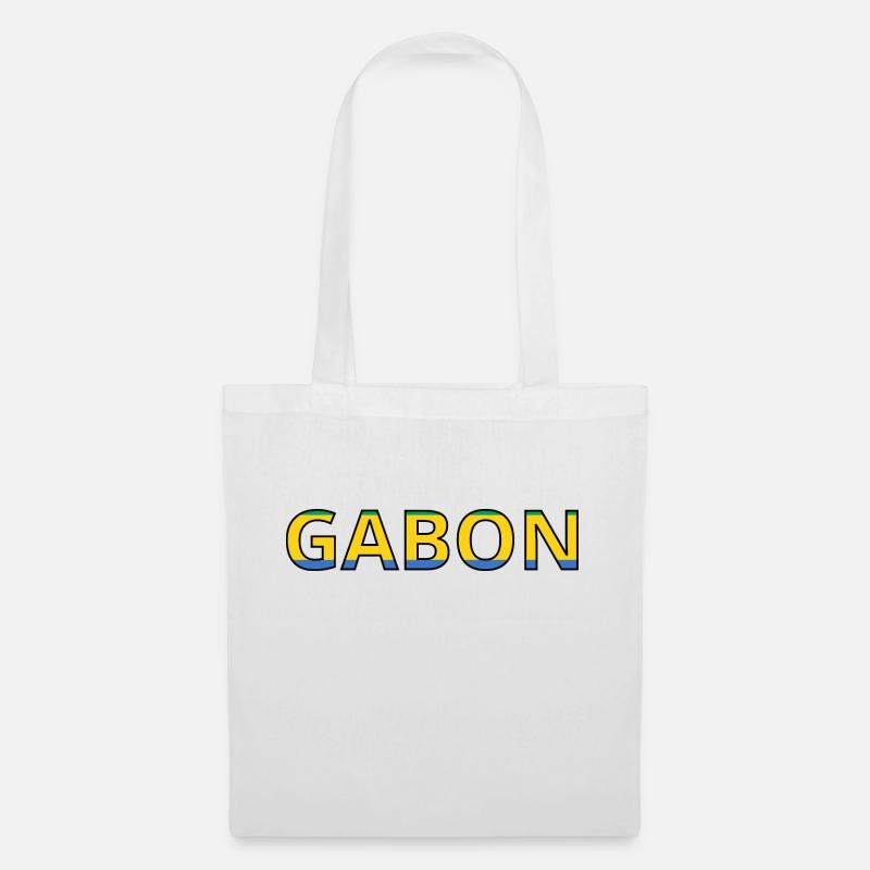 Drapeau Gabon - Sac en tissu - blanc