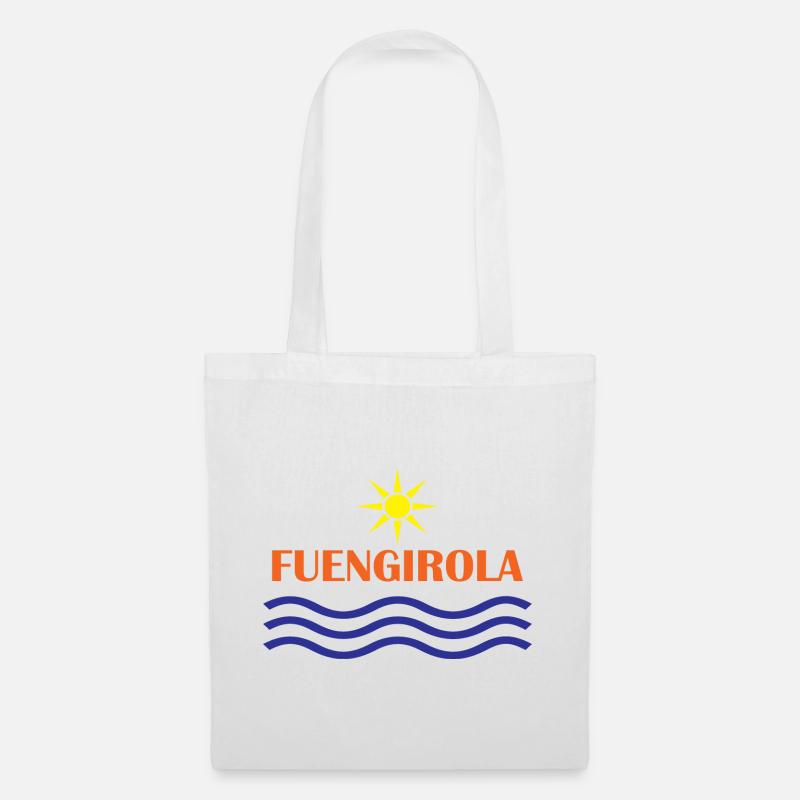 Fungirola Sonnen- und Wellendesign - Stoffbeutel - Weiß