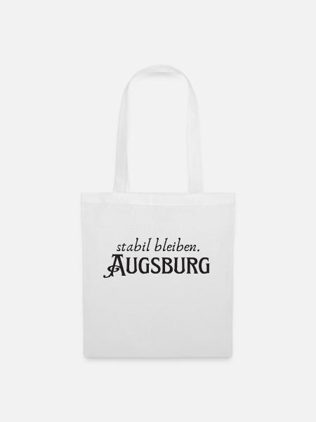 Stabil bleiben Augsburg - Stoffbeutel - Weiß