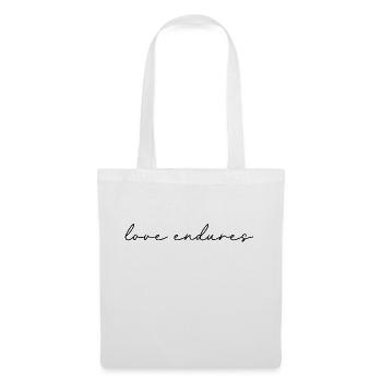 love endures - Stoffbeutel - Weiß - Vorne
