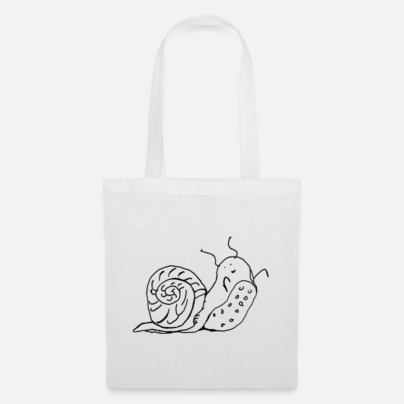 snail - Tote Bag - white