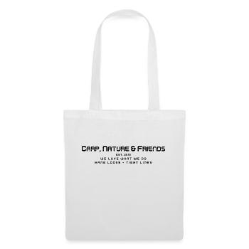 Logo_gerade_transparent - Sac en tissu - blanc - Devant