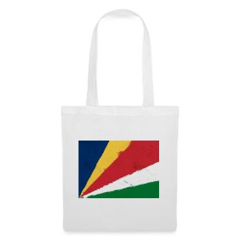 Drapeau des Seychelles - Sac en tissu - blanc - Devant