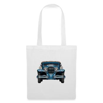 voitures anciennes - Sac en tissu - blanc - Devant