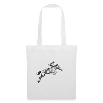 Équitation - Sac en tissu - blanc - Devant