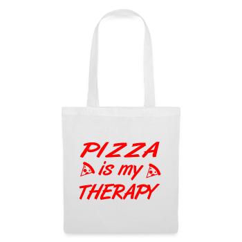 Pizza - Sac en tissu - blanc - Devant