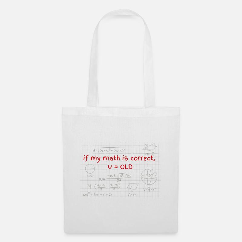 Birthday gift for math fans - Tote Bag - white