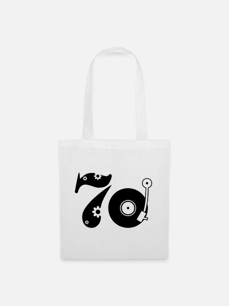 Années 70 Soixante-dix Dix-sept - Sac en tissu - blanc