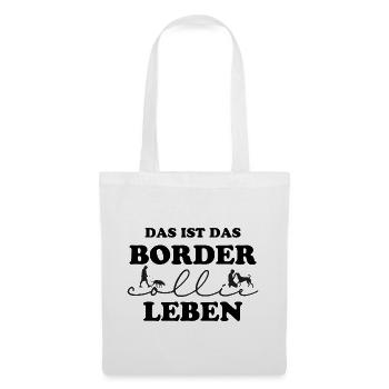 Border Collie Leben - Stoffbeutel - Weiß - Vorne